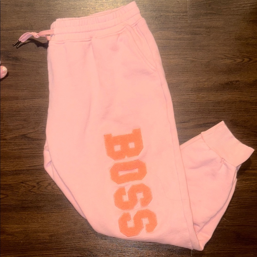 BOSS Kids Pink Sweatpants
